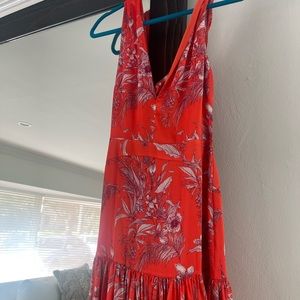 Alexis Red / Orange Maxi Floral Dress